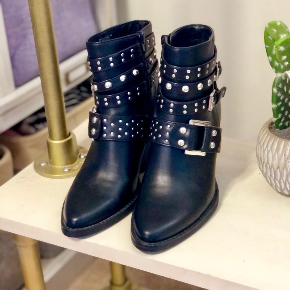 Madden Girl Kaleb Western style Studded Booties - Picture 6 of 7